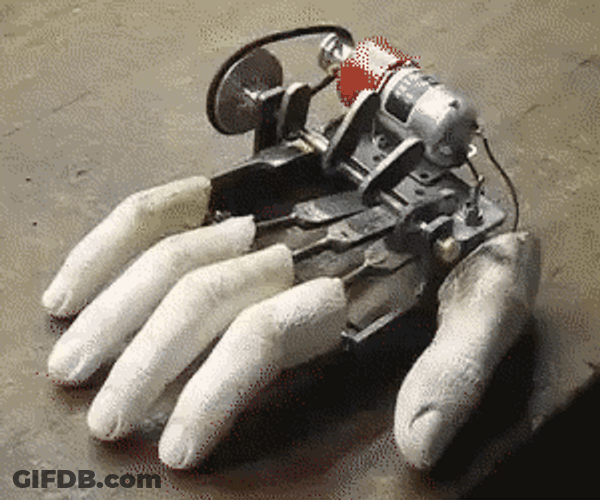 Impatient Robotic Hand GIF