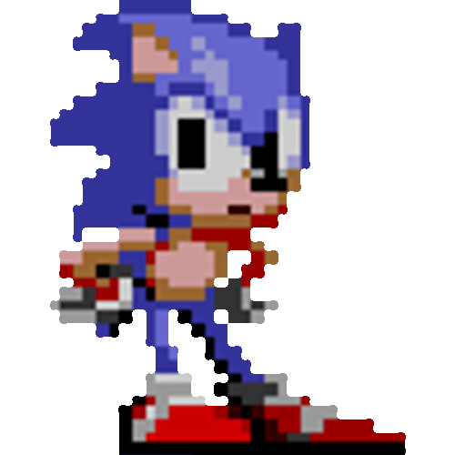 Impatient Sonic Pixel Art GIF
