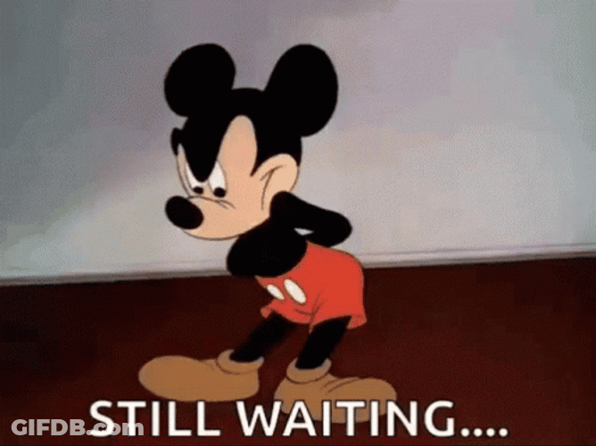 Impatiently Waiting Disney Mickey Mouse GIF