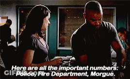 Important Numbers Police Fire Morgue GIF