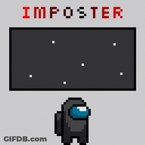 Imposter Among Us Red And Black GIF