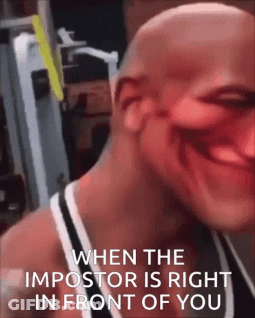 Imposter Dwayne Johnson With Distorted Face GIF