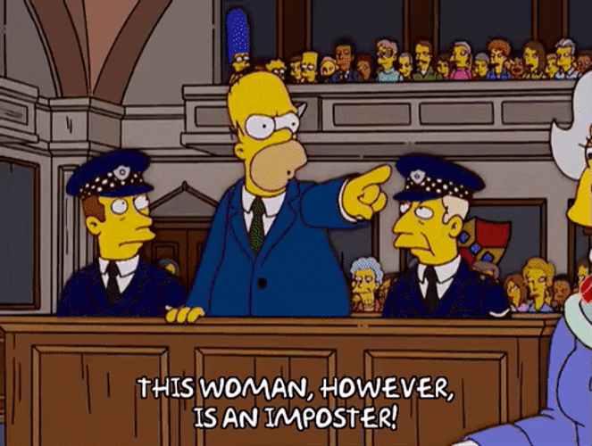 Imposter Homer Simpson Queen Elizabeth II GIF
