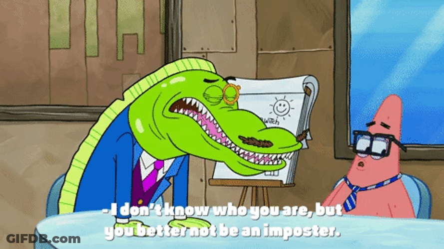 Imposter Stockholder Eel And Patrick Star GIF