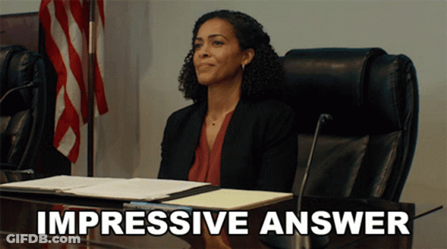 Impressive Answer Inside The Court GIF