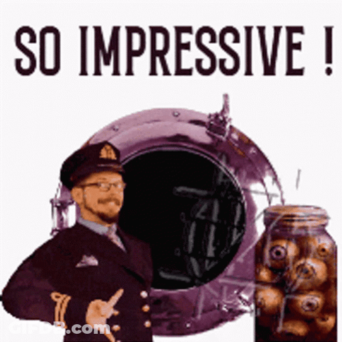 Impressive Eyeball And The Captain GIF