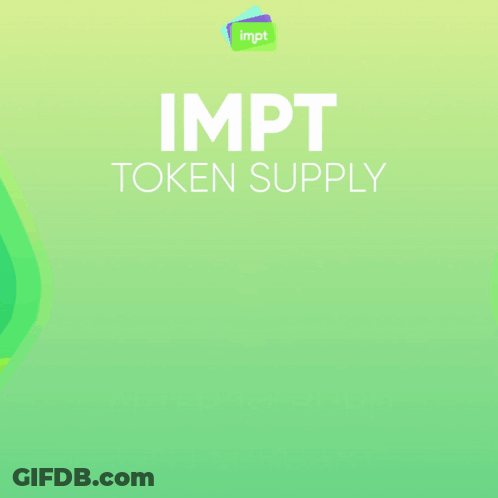 IMPT Token Supply Burned Monthly 55M GIF