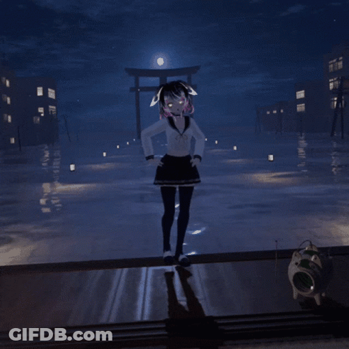 Imvu Cute Avatar Bunny Ears Dancing GIF