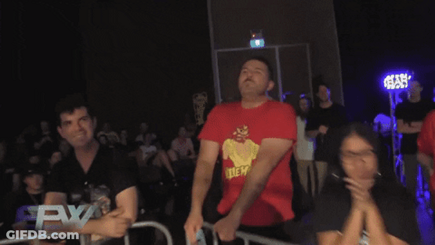 In Australian Wrestling Booo From Crowd GIF