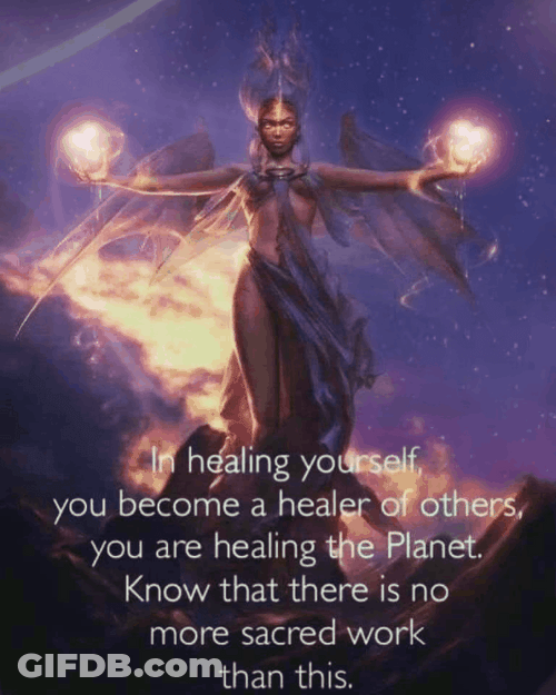 In Healing Yourself Universe Quote GIF