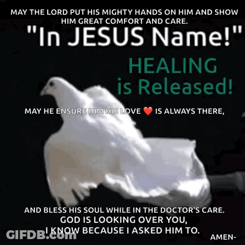 In Jesus Name Healing Is Released Poster GIF