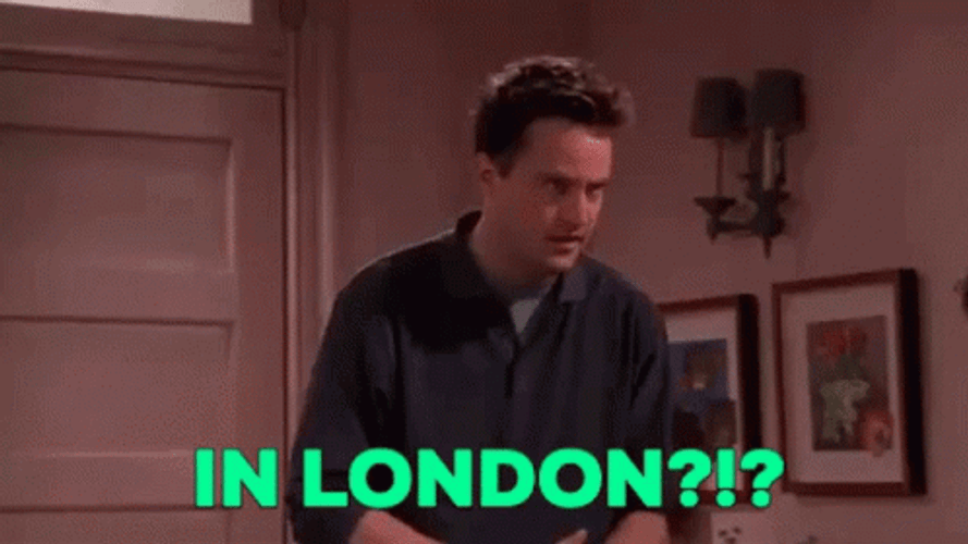 In London Joey Tribbiani GIF