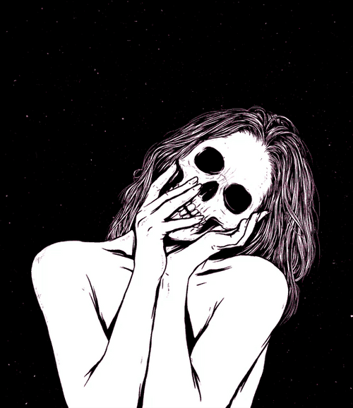 In Love Lady Skeleton GIF