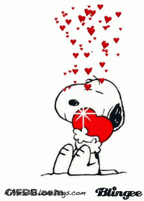 In Love Snoopy Valentines Day Mood GIF