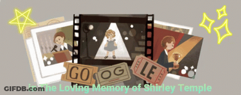 In Loving Memory Of Shirley Temple Poster GIF