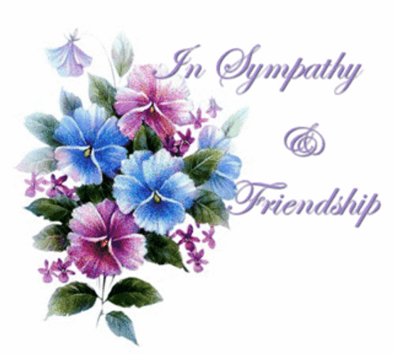 In Sympathy And Friendship Flowers GIF