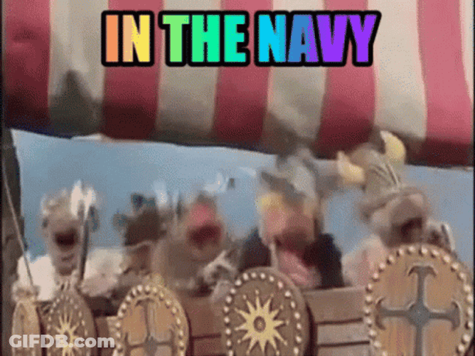 In The Navy Cute Puppets Dancing GIF