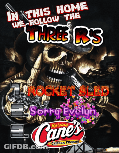 In This Home We Follow Three Rs GIF