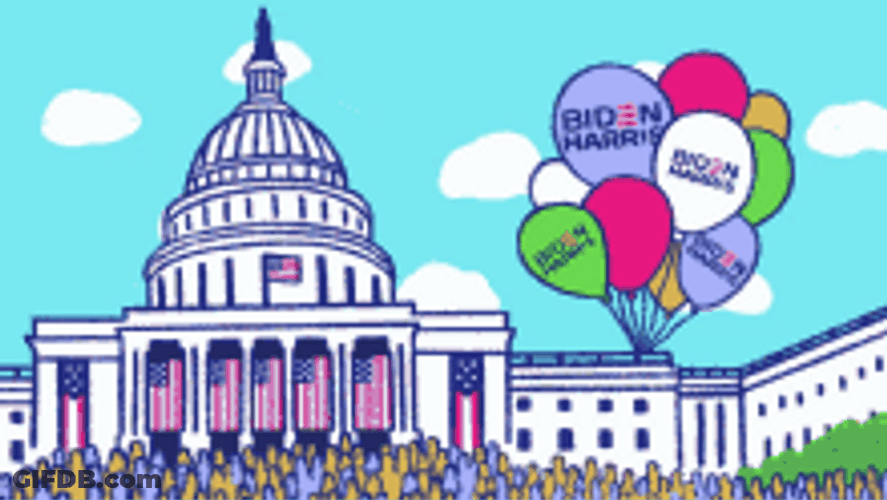 Inauguration Day  Ceremony Cartoon GIF