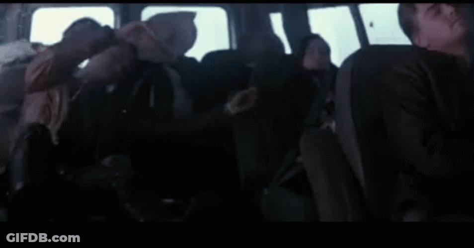 Inception Movie Car Crash Scene GIF