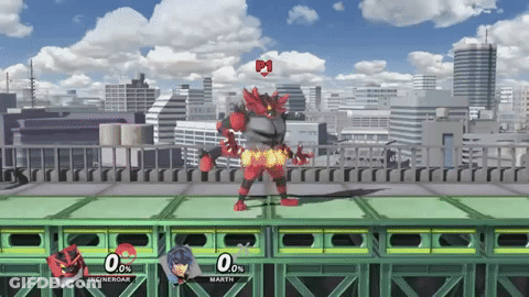 Incinendar Playing Video Game GIF
