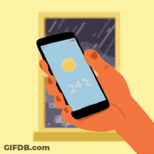 Incorrect Weather Prediction In Phone GIF