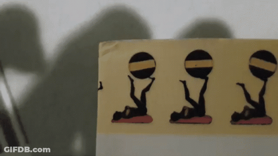 Incredible Balancing Ball Flipbook GIF