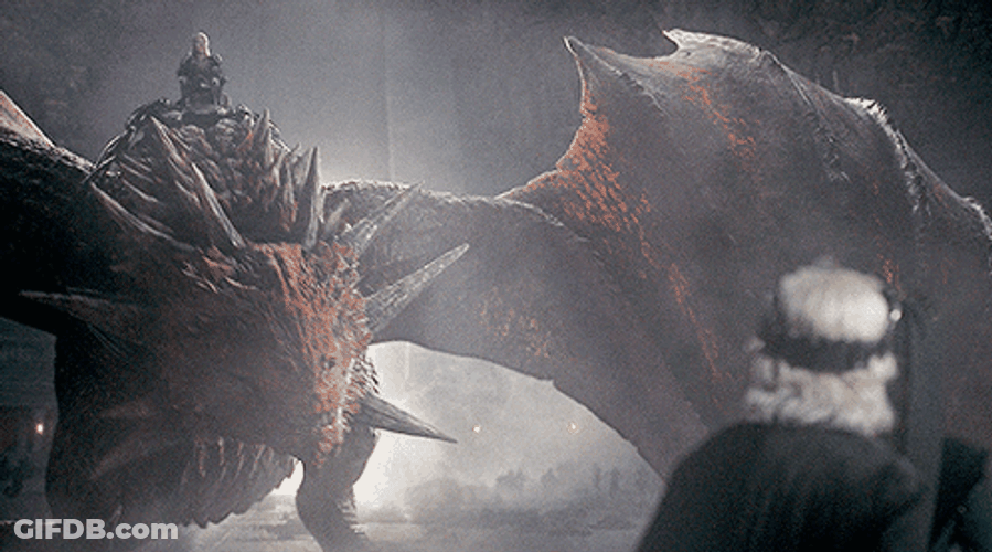 Incredible Massive Dragon Meleys Roaring GIF