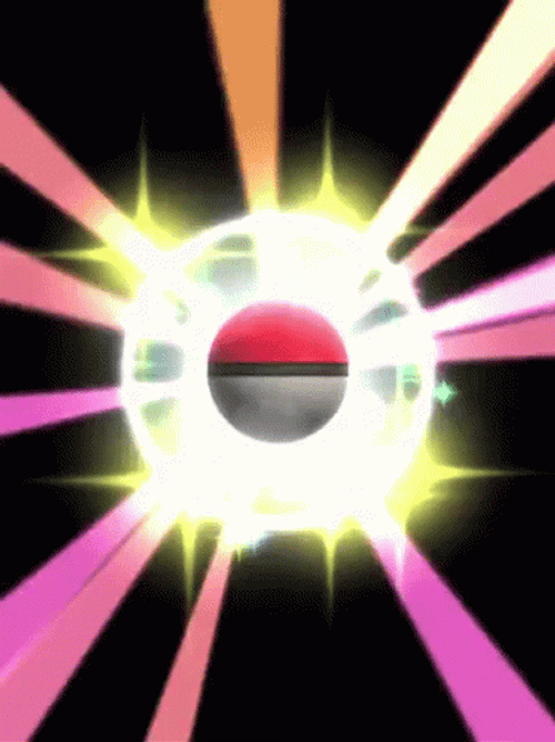 Incredible Sparkling Pokeball Outer Space GIF