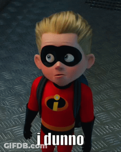 Incredibles Character Standing On Metal Saying I Dunno GIF