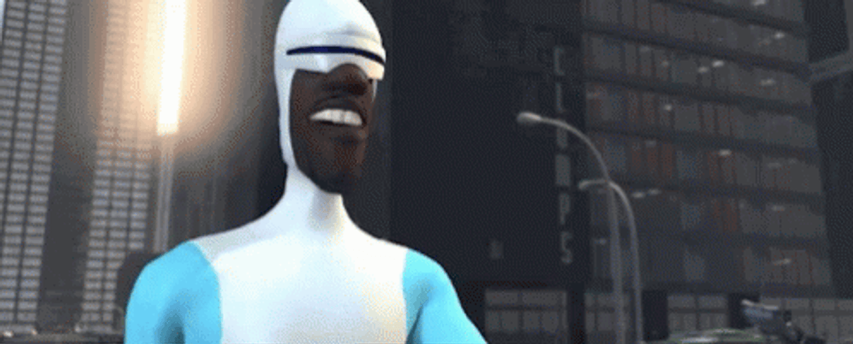 Incredibles Frozone Pointing GIF
