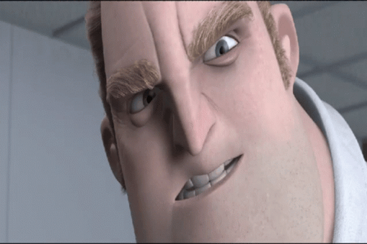 Incredibles Mad Bob Parr GIF