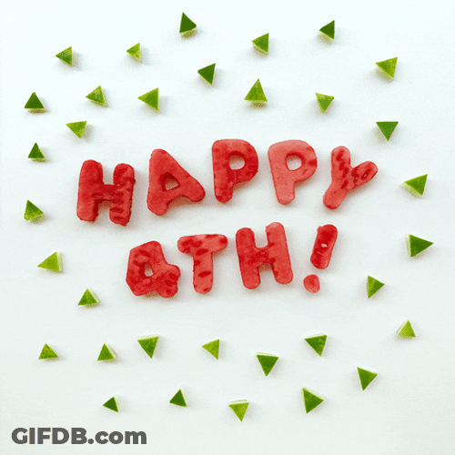 Independence Day Melon Artwork GIF
