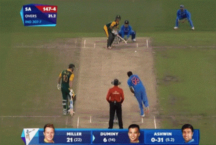 India Cricket Catches The Ball GIF
