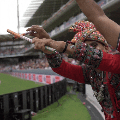 India Cricket Tribe Cheering GIF