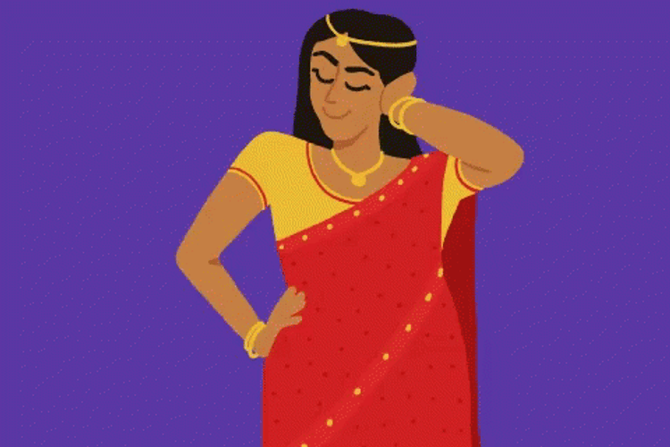 India Indian Woman Iconic Dance Animation GIF
