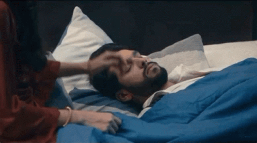 Indian Actor Rrahul Caressing Forehead GIF