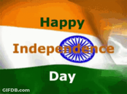 Indian Flag Happy Independence Day GIF