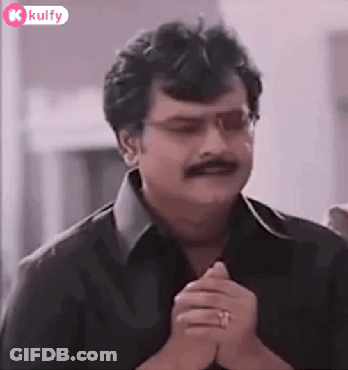 Indian Man Fear Reaction GIF