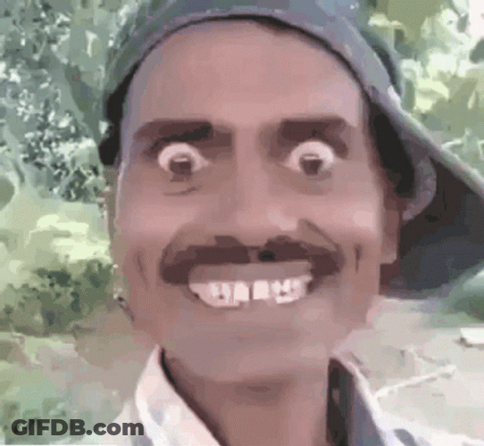 Indian Man Funny Eye Roll GIF