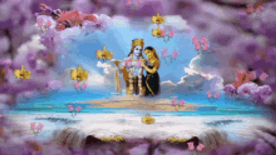 Indian Radha Krishna Wallpaper GIF
