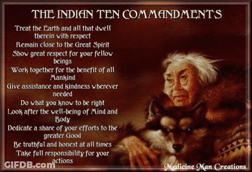 Indian Ten Commandments Framed Poster GIF