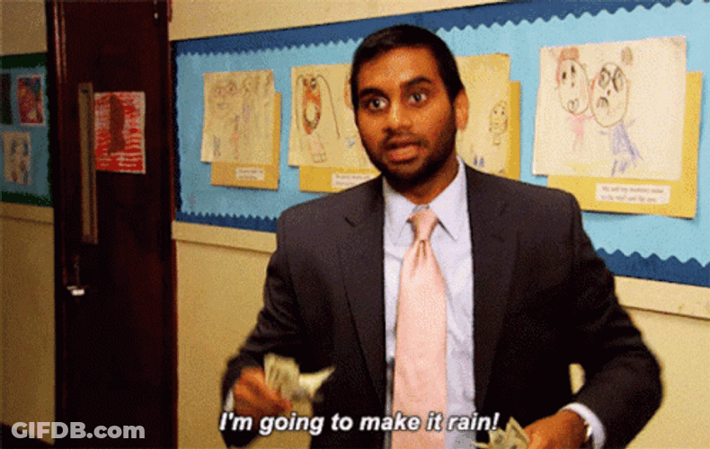 Indian Throwing Money Dolla Dolla Bill Yall GIF