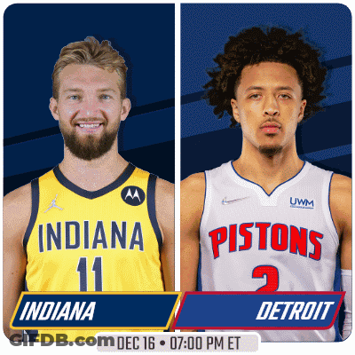 Indiana And Pistons Basketball Players GIF
