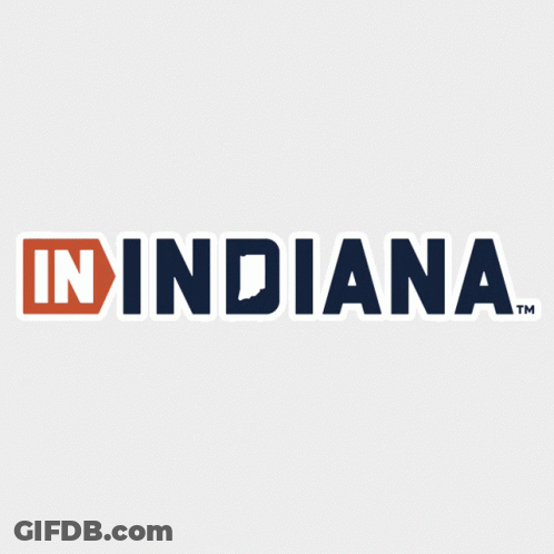 Indiana Logo On Gray Background GIF