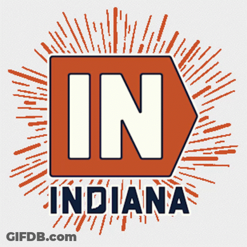 Indiana Logo With Left Arrow GIF