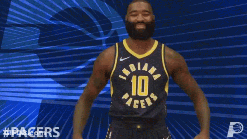 Indiana Pacers Basketball Player Flexing GIF