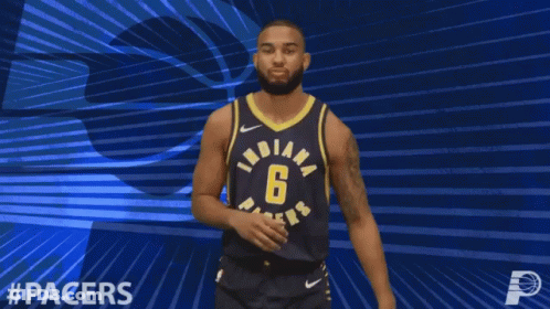 Indiana Pacers Basketball Player In Number 6 Jersey GIF
