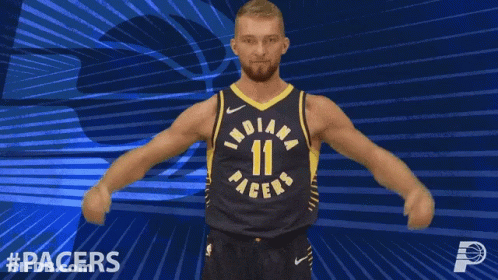Indiana Pacers Basketball Player Posing GIF