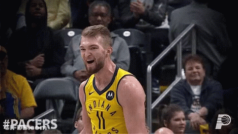 Indiana Pacers Basketball Player Sitting On Court GIF